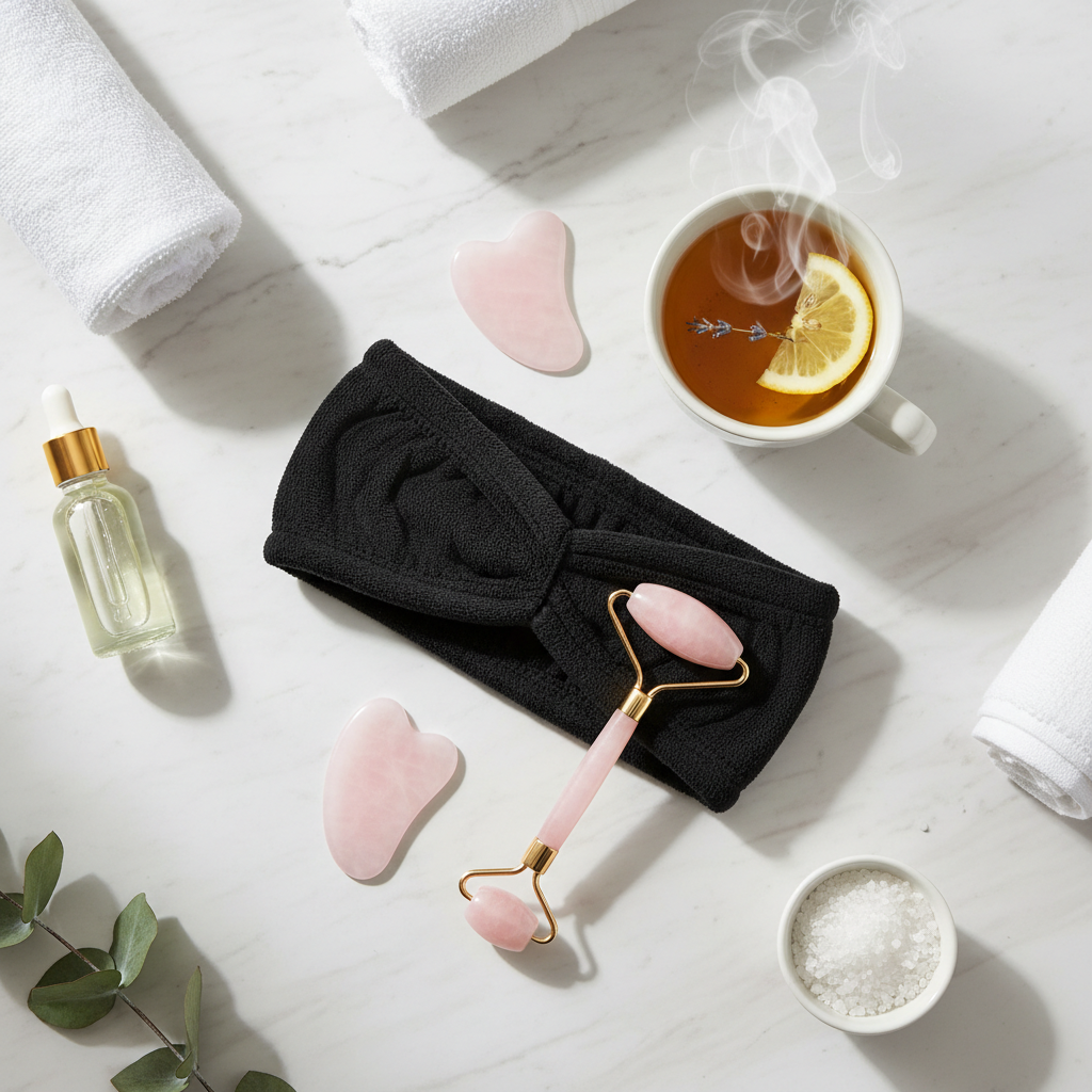 Spa flat lay